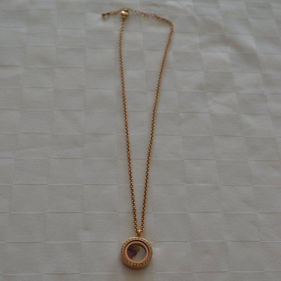 South Hill Designs 19" Rose-gold Tone Crystal Locket - Picture 4 of 9